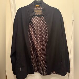 Louis Vuitton Black Bomber style Jacket- wool over short
